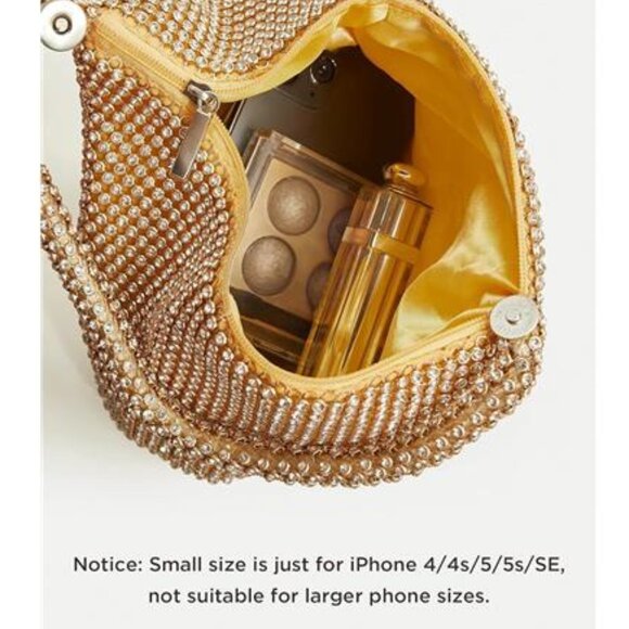 Pink Rhinestone Triangle Clutch Sparkly Glitter Bag Crystal Handheld Purse - Picture 4 of 8